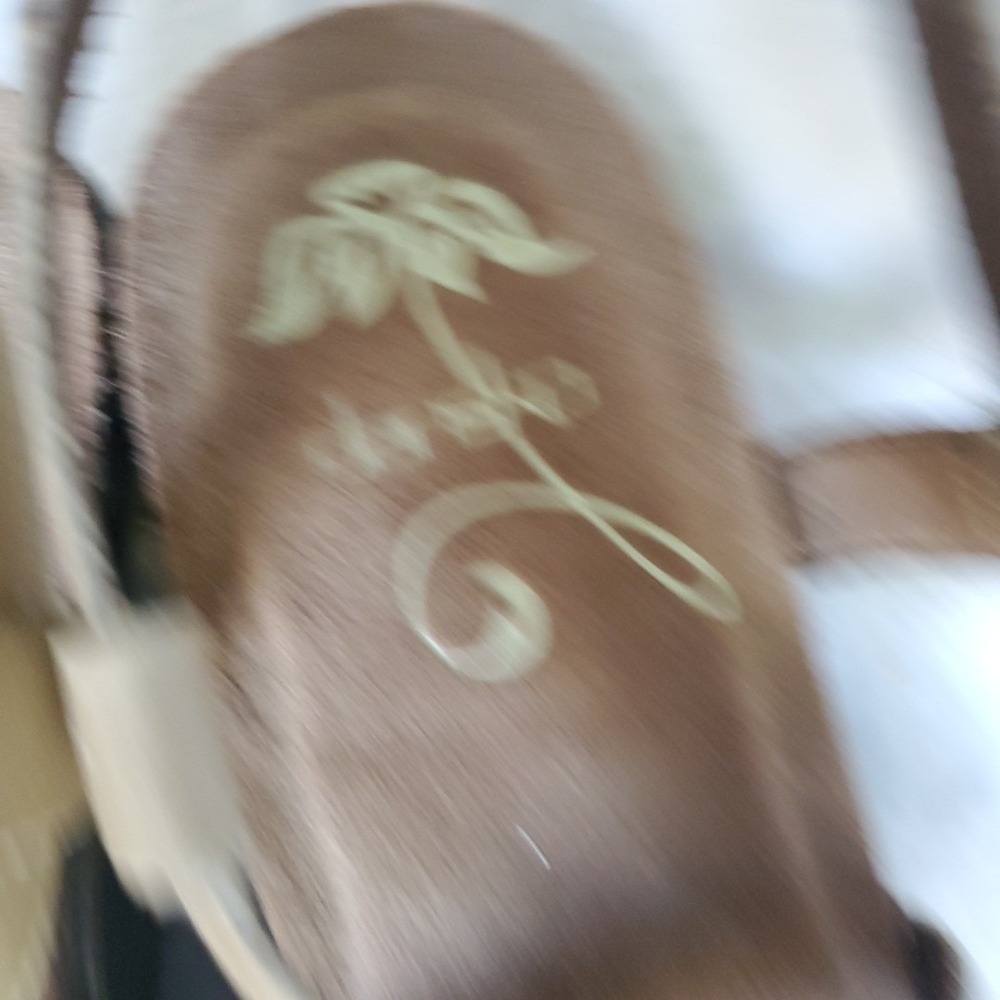 Dansko Frida Wedge Sandals 10.5 Brown Leather Criss Cross Buckle Ankle Strap 41 - Picture 5 of 11
